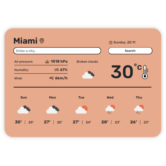 Weather project preview